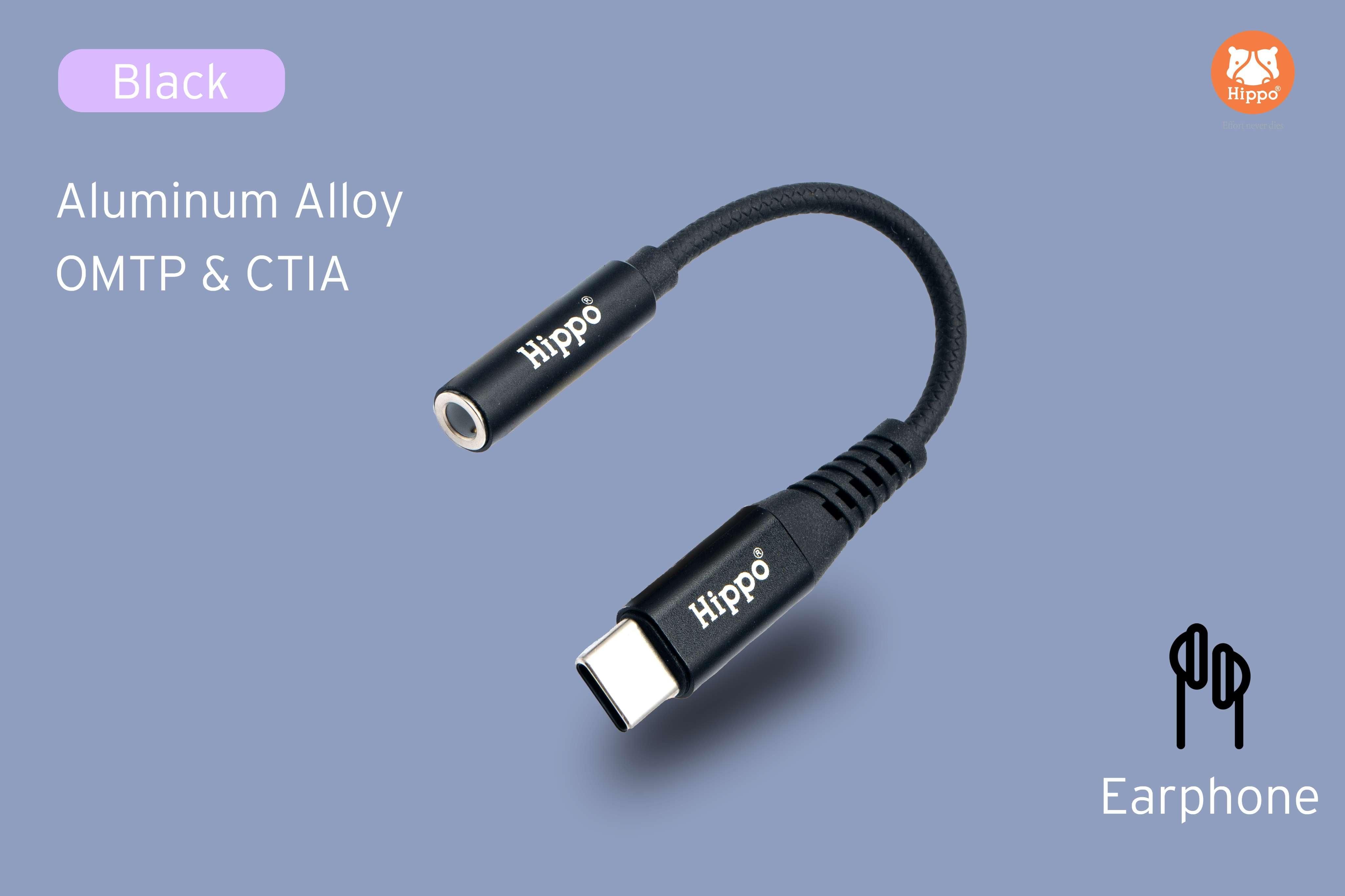 Hippo Type C To Aux 3.5mm Audio Metal Jack HPO-C21